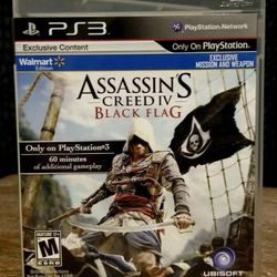 NEW ASSASSIN'S CREED BLACK FLAG SONY PS3 DISC