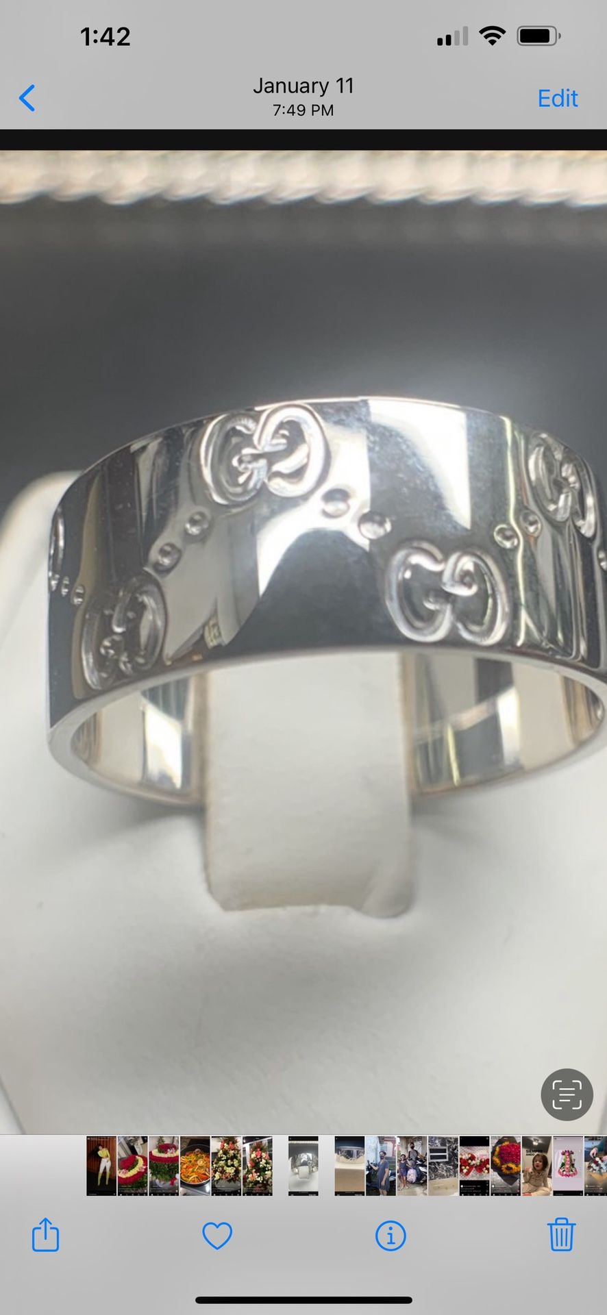 18k Gucci Ring