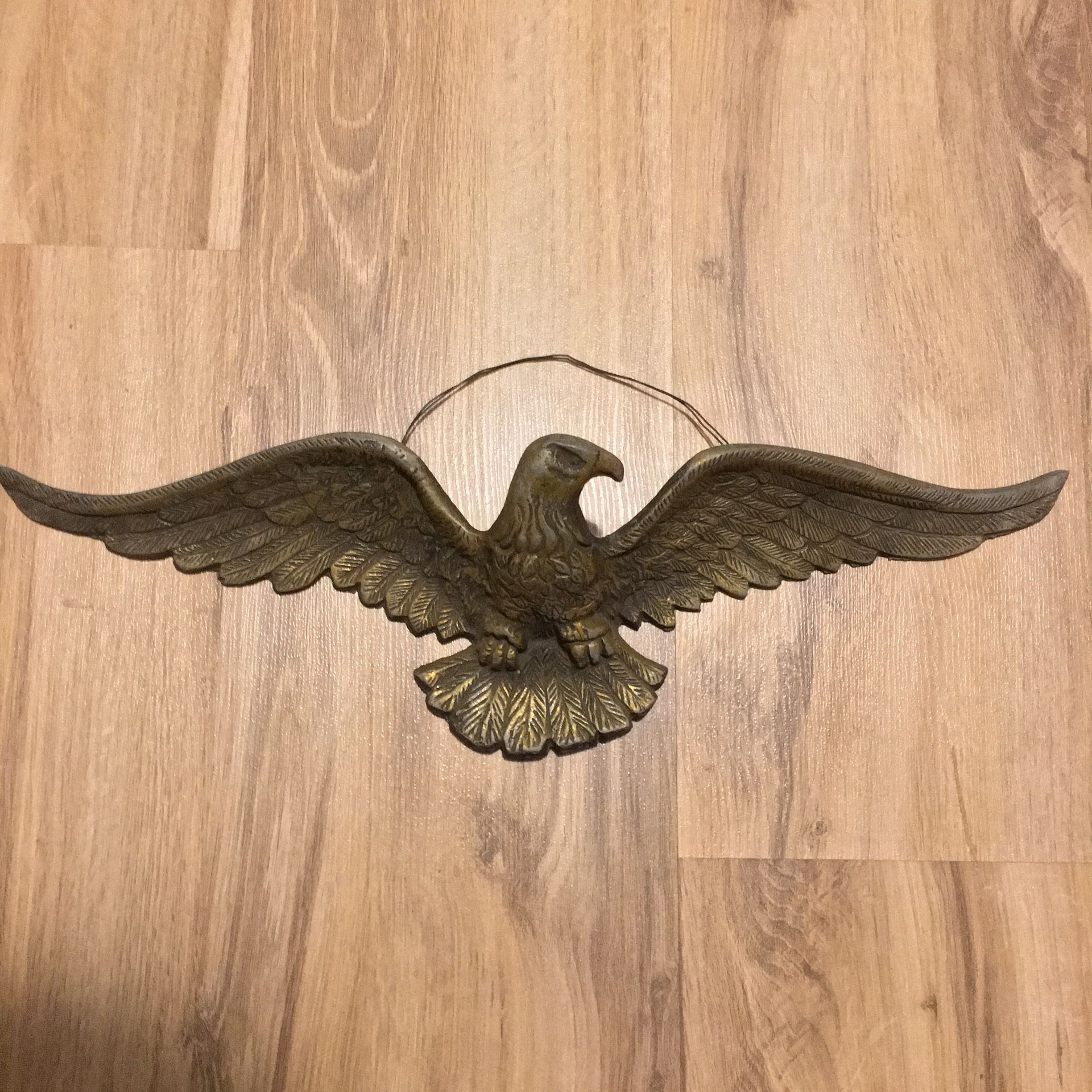 Gold metal eagle antique vintage