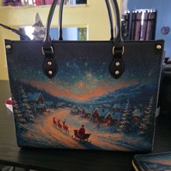 Christmas Purse And Matching Wallet 