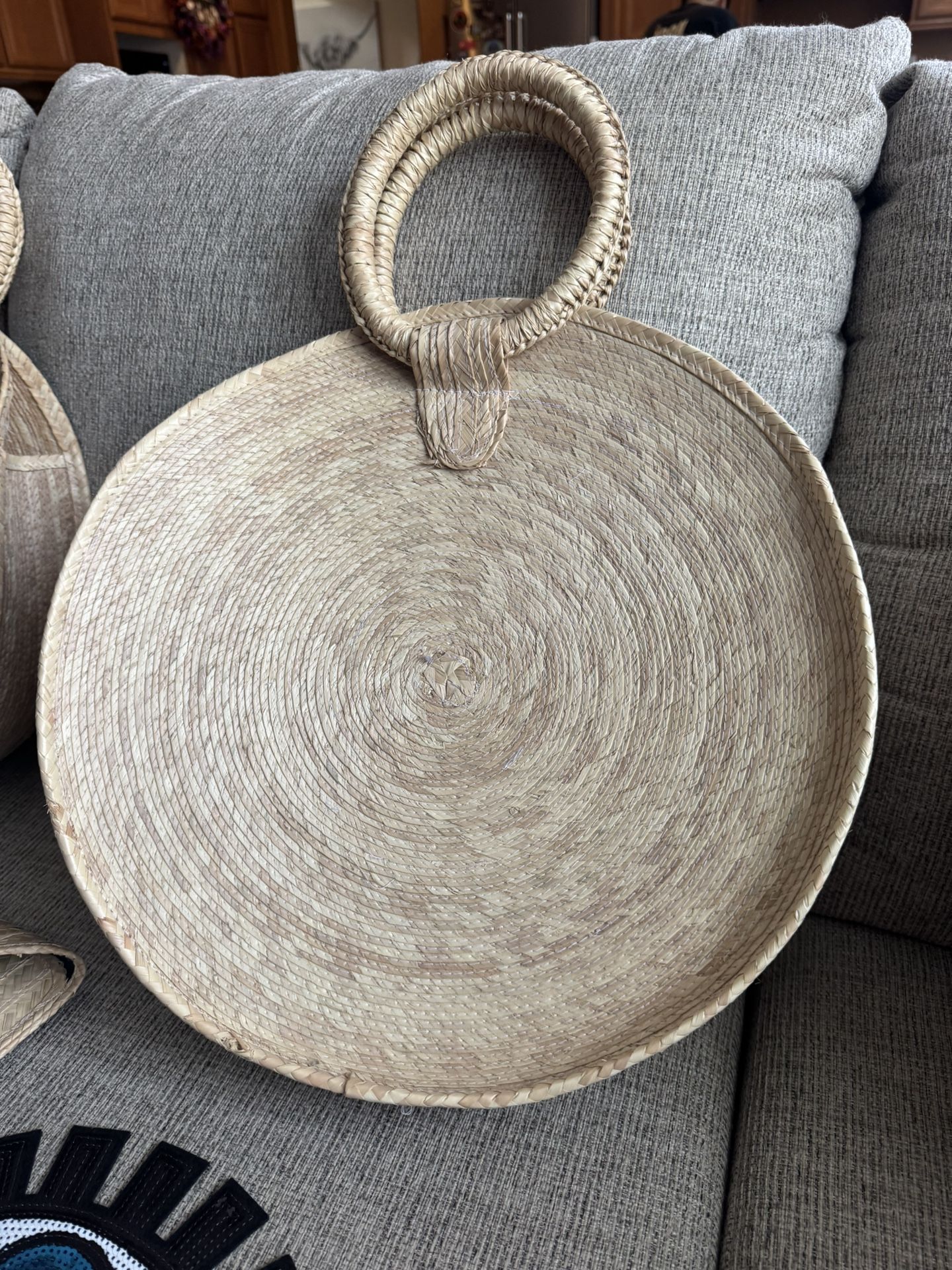 Handwoven Round Large Tote
