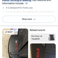 Pro Form J4 Tread Mill