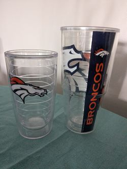 2 Denver Broncos Tervis Cups