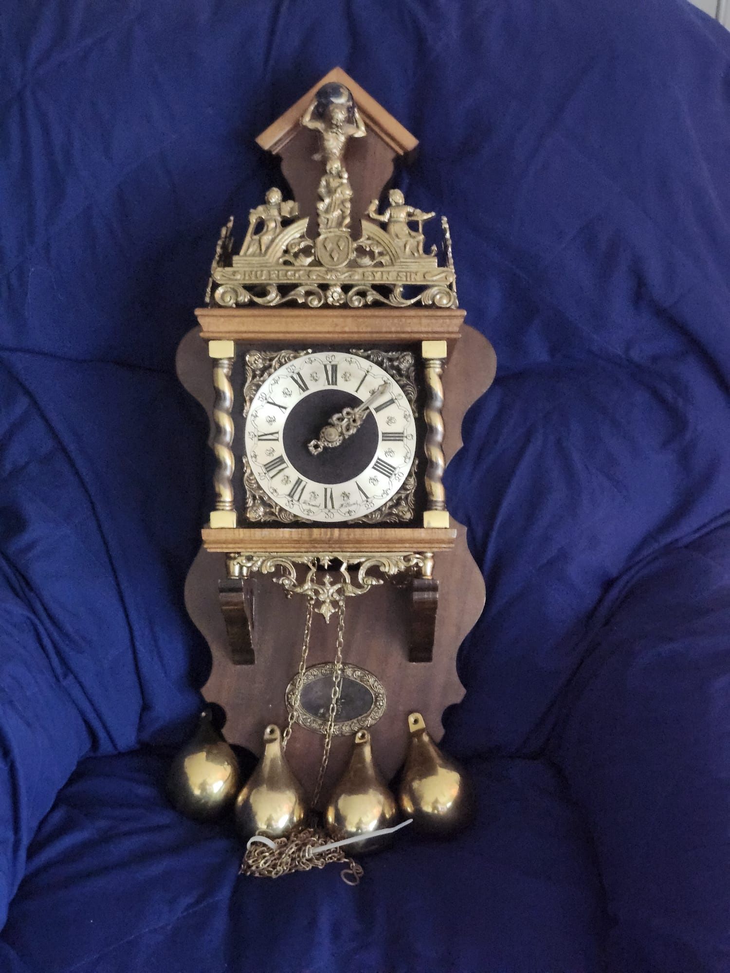 Dutch Zaanse Vintage Antique Wall Clock