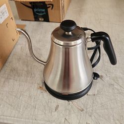 Electric Gooseneck Kettle - 0.8L, 120 Volt, Stainless Steel Electric Tea Kettle - Water Pot Heater/Warmer, Coffee & Tea-BRWH-B01EPDH8VG