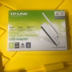 TP-Link TL-WN722N 150Mbps High Gain Wireless USB Adapter (Factory Sealed)