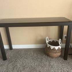 :: Striking Black Smoked Glass Console Table - Must See