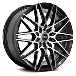 17” Machine Face Black Wheels Brand New 