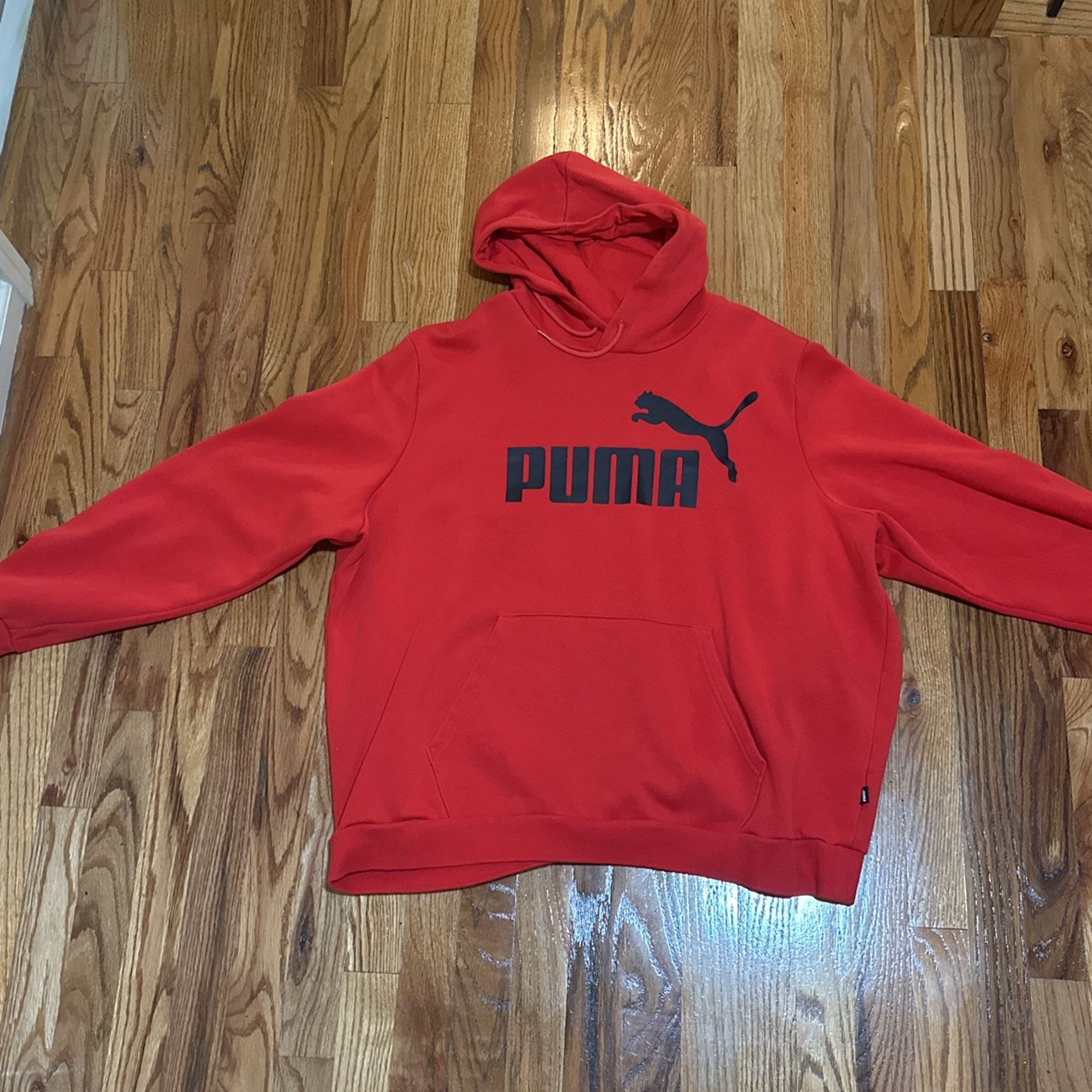 Red And Black Puma Hoodie