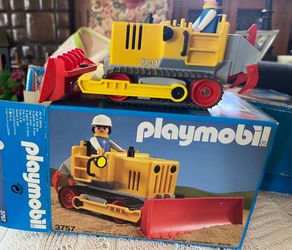 Playmobil Viking set and Bulldozer set