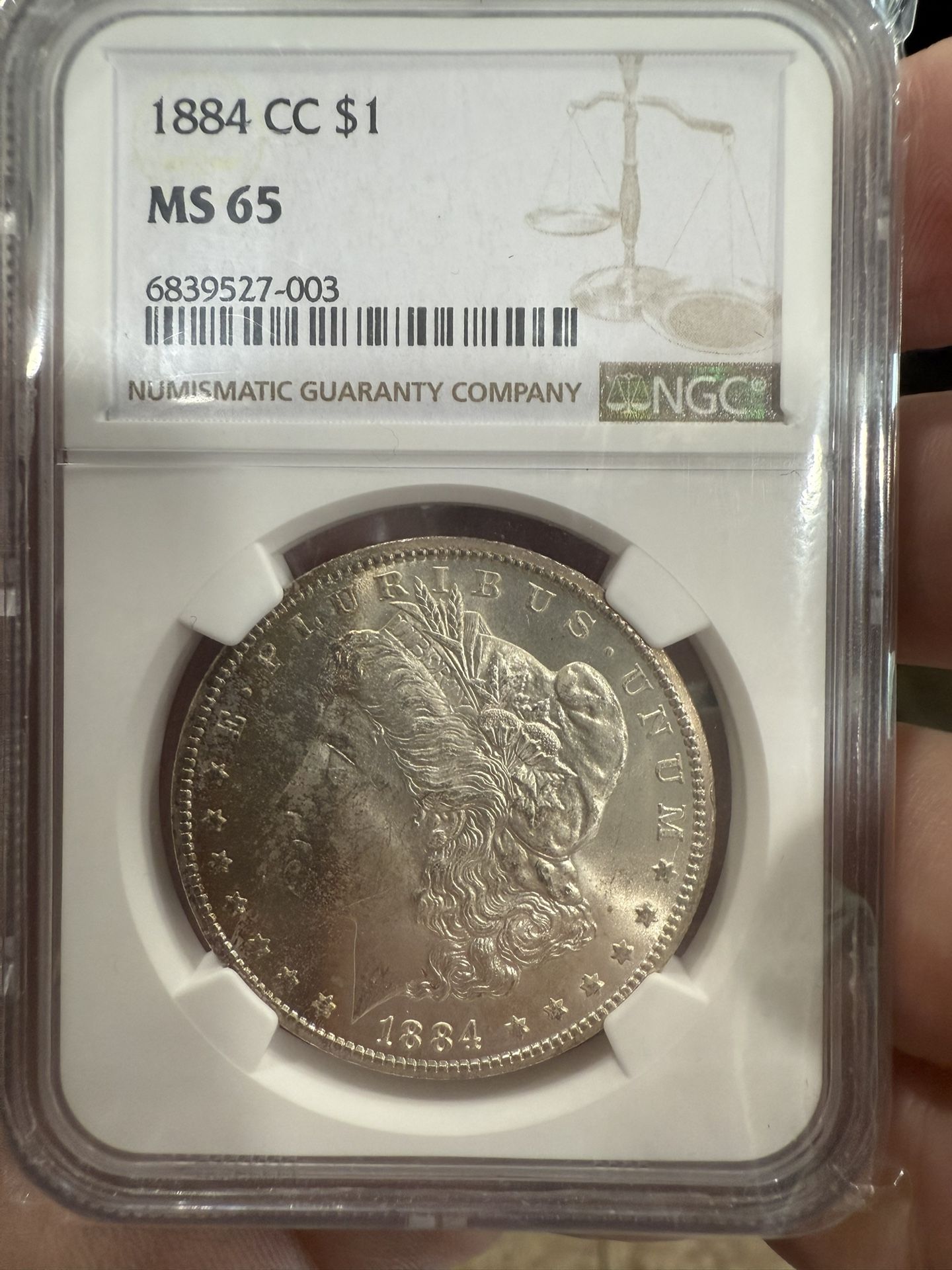 1884 CC Morgan MS65 Toner