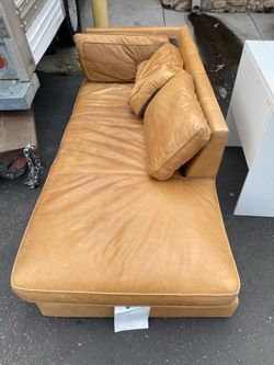 Small Brown leather couch
