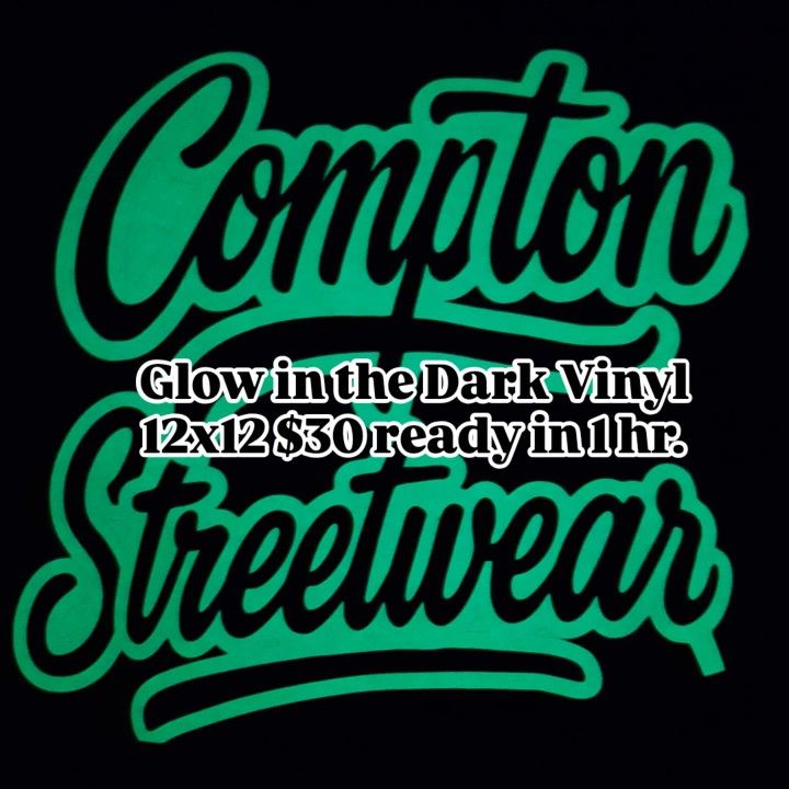 Compton Streetwear Glow In The Dark Vinyl 12x12 For Sale