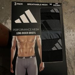 3 Pack Men’s Medium or XL Long Boxer Briefs