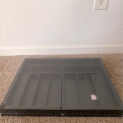 Silverware Organizer Large, Magnetic Connected Expandable 13 Slots Silverware Drawer Organizer from
