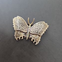 Vintage Gold And Silver Brooch