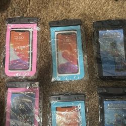 6 Pack Waterproof Phone Pouch