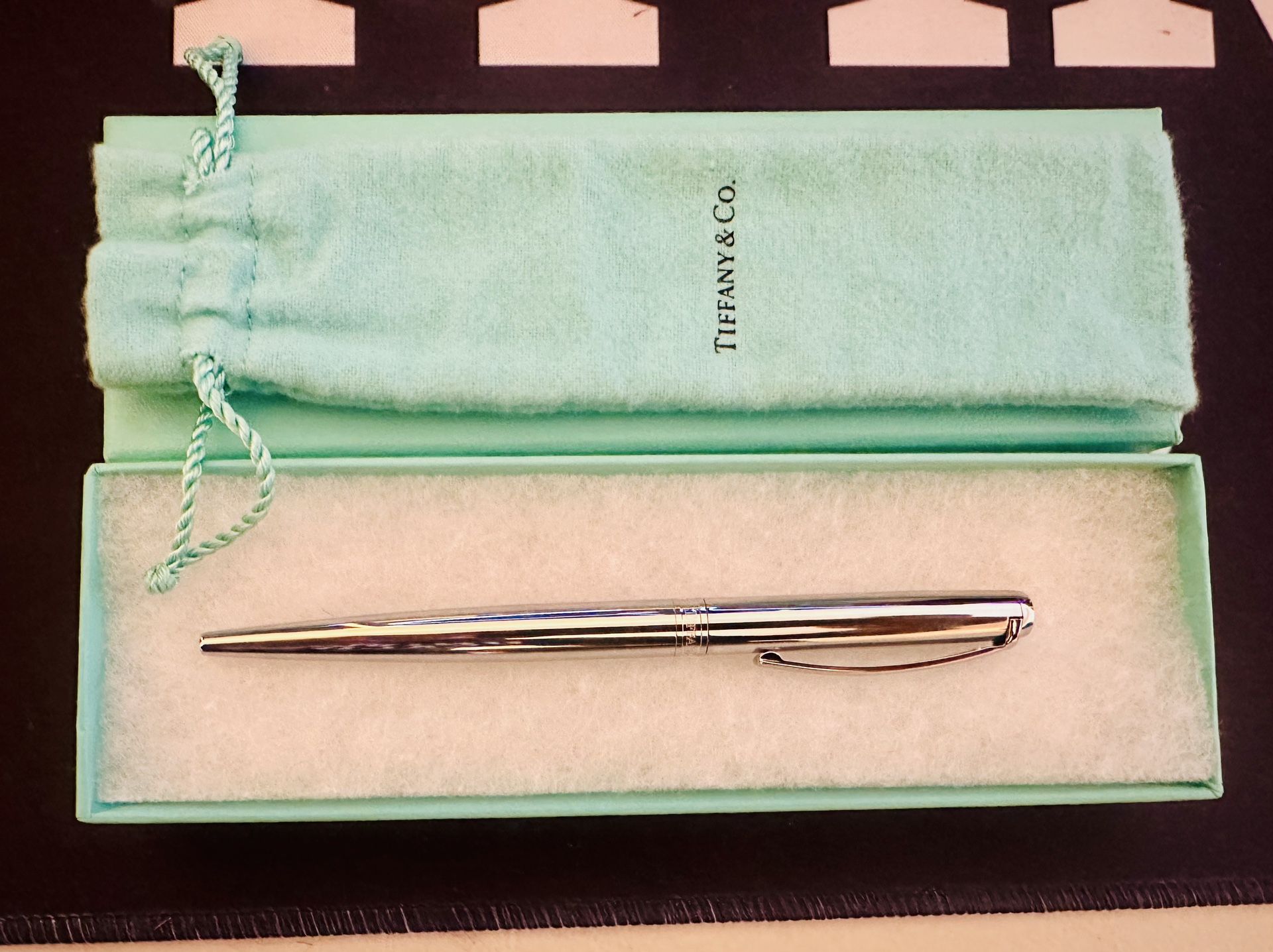 Brand New Tiffany & Co. 925 Silver Retractable Ballpoint Pen (22.18g)