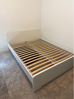 Queen size white ikea Bed Frame