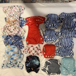 Cloth Diaper lot COMPLETE SET Everything You Need For Big Or Girl