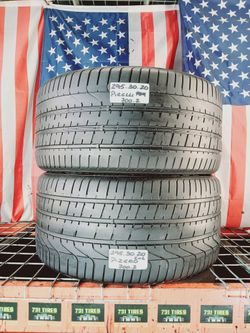 295/30ZR20 PIRELLI P-ZERO R01 MAX PERFORMACE 295/30R20 SPORT VEHICLE USED TIRES LEASE RETURN TIRE SHOP 295 30 20 GOMAS LLANTAS PNEUS USADOS DE USO