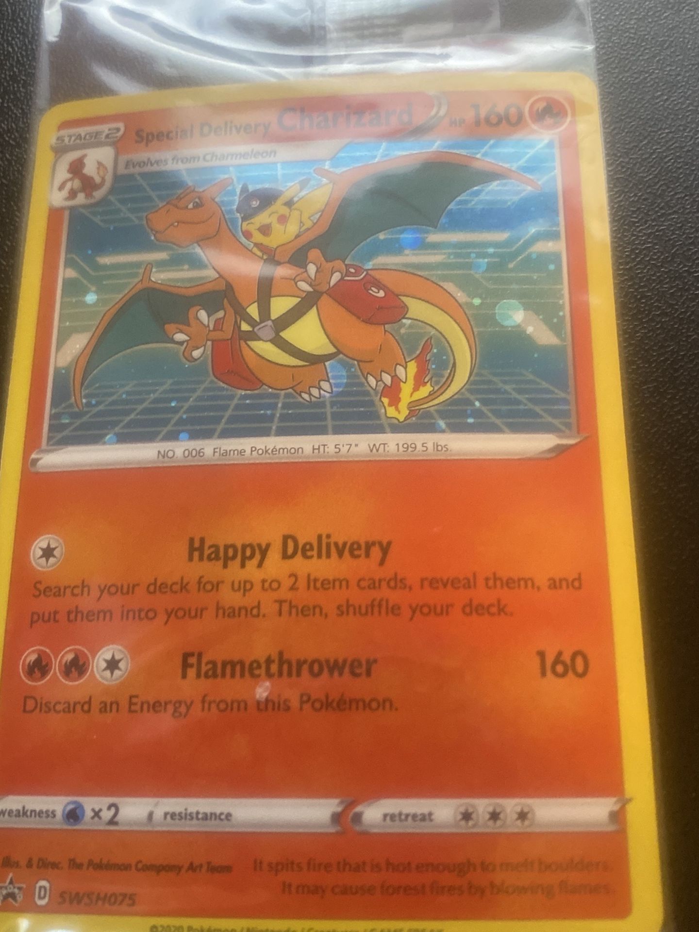 Pokemon TCG - Special delivery Charizard Promo SWSH075 Special