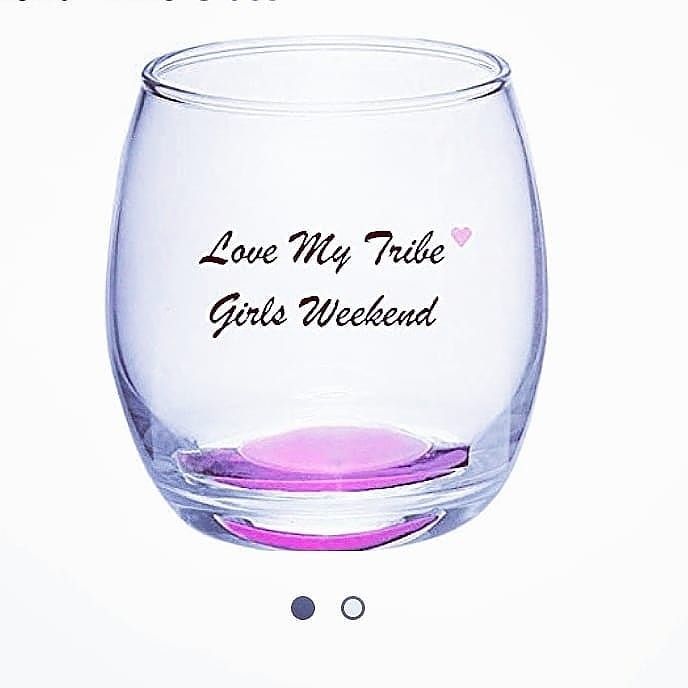 Charming Girls Weekend Wine Glass
