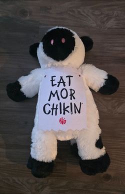 Chick-fil-A Large Stuffed Plush Cow "Eat More Chikin" 20 Inches – 2023 Promotional Edition