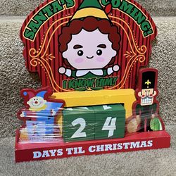 Buddy The Elf Countdown Tabletop MDF Wood Christmas Calendar Ruz Hobby Lobby NEW