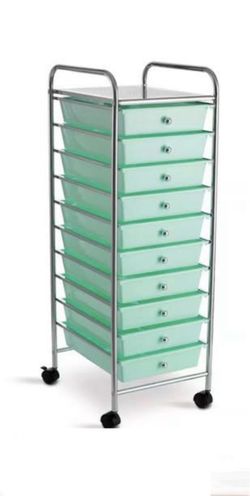 2 -10 drawer rolling cart