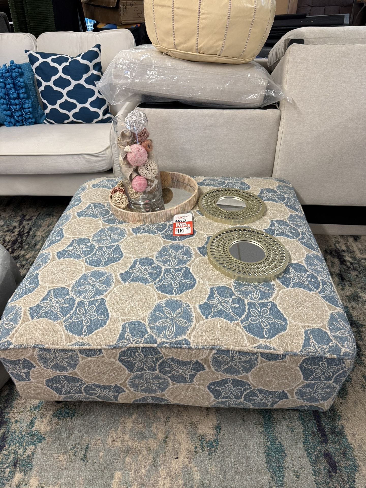 Brand New Oversized Ottoman