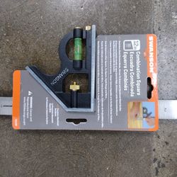 12 in. Combination Square with Metric Scale and Stainless Steel Blade (30 cm)