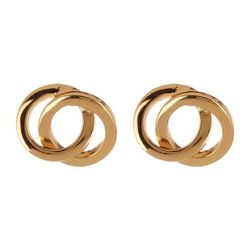 Earrings-Gold Plated 18KT- Argento Vivo Collection- New