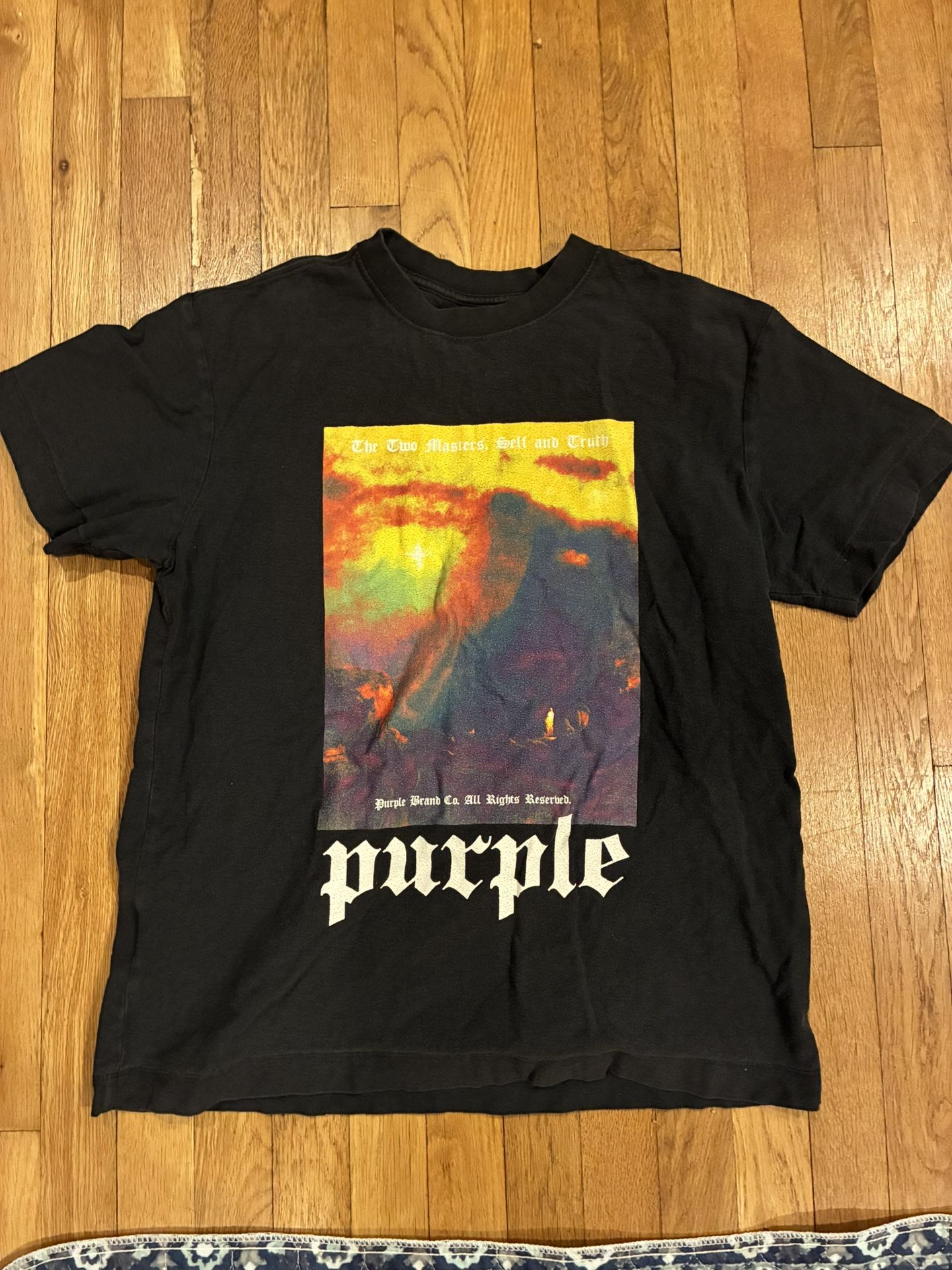Purple Brand "The Two Masters, Self And Truth" T-Shirt Size S