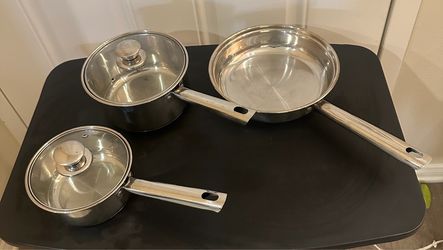 Stainless Steel Cookware Set – 3 Pieces