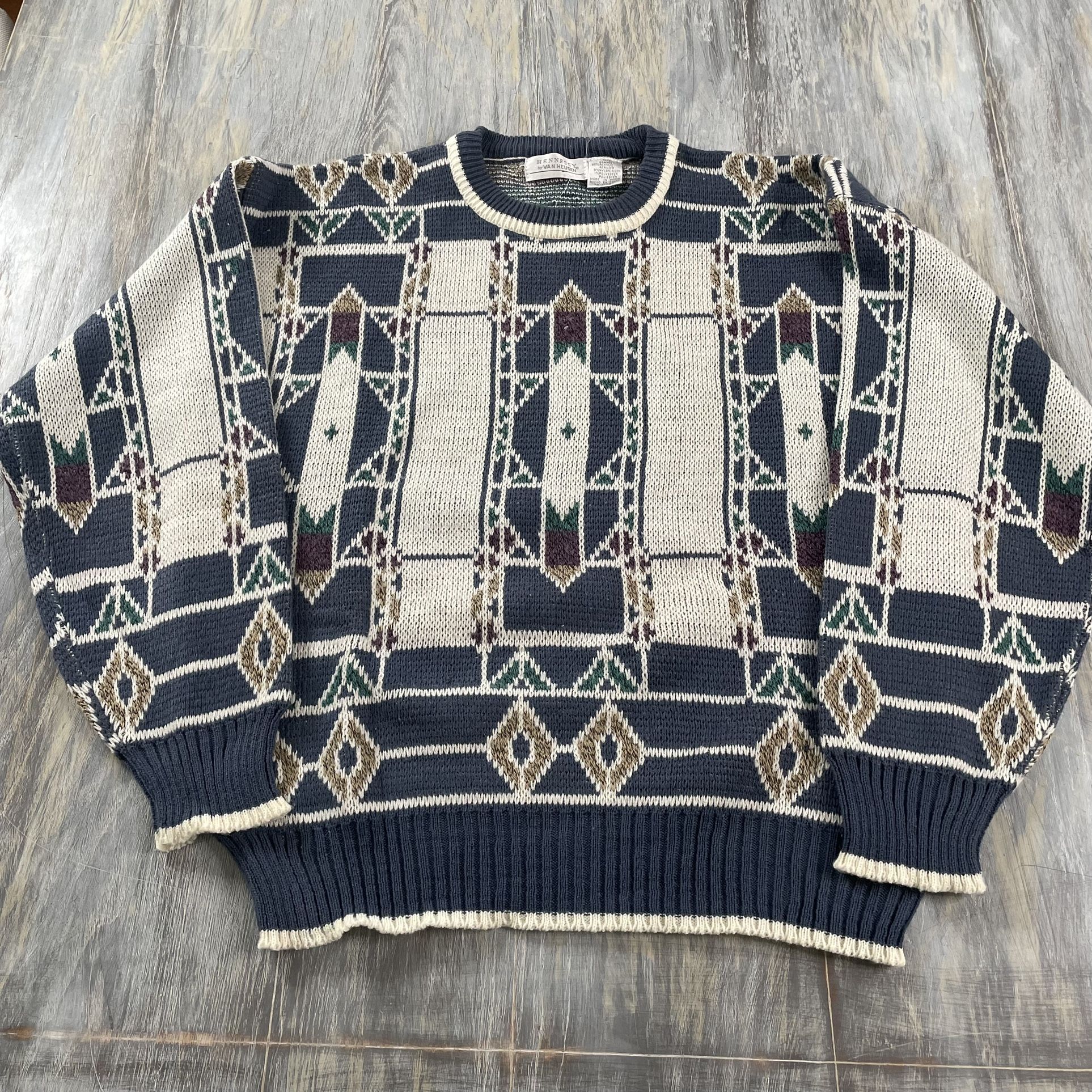 Vintage Geometric Sweater 
