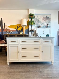 White Buffet / Sideboard / Credenza / Entertainment Center / TV Stand!