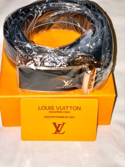 Louis Vuitton  gold belt for men one size. Brand new in box