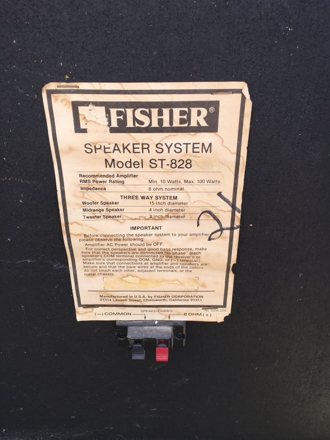 Fisher speakers