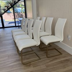 Set of 8 modern dining room chairs