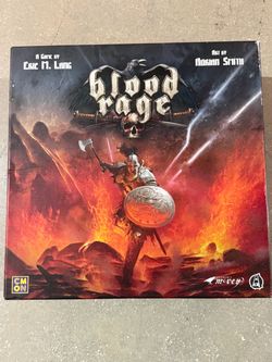 Blood Rage Board Game – CMON – Never Played – Cards Factory Sealed – Like New