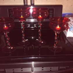 4 Jozefina Krosno Candle Holders