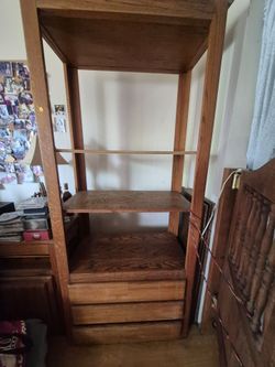 Large Solid Wood Shelving