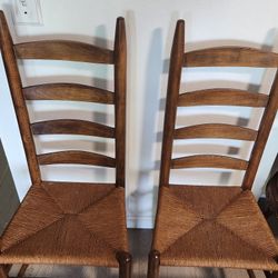 Antique Ladderback Chairs 