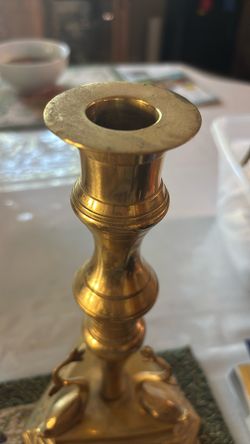 Vintage Solid Brass Candlestick