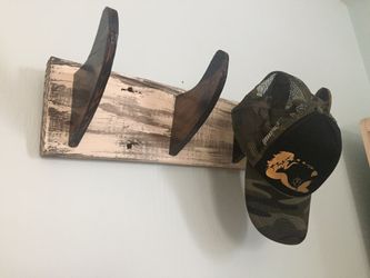 Handmade beachy towel/hat racks