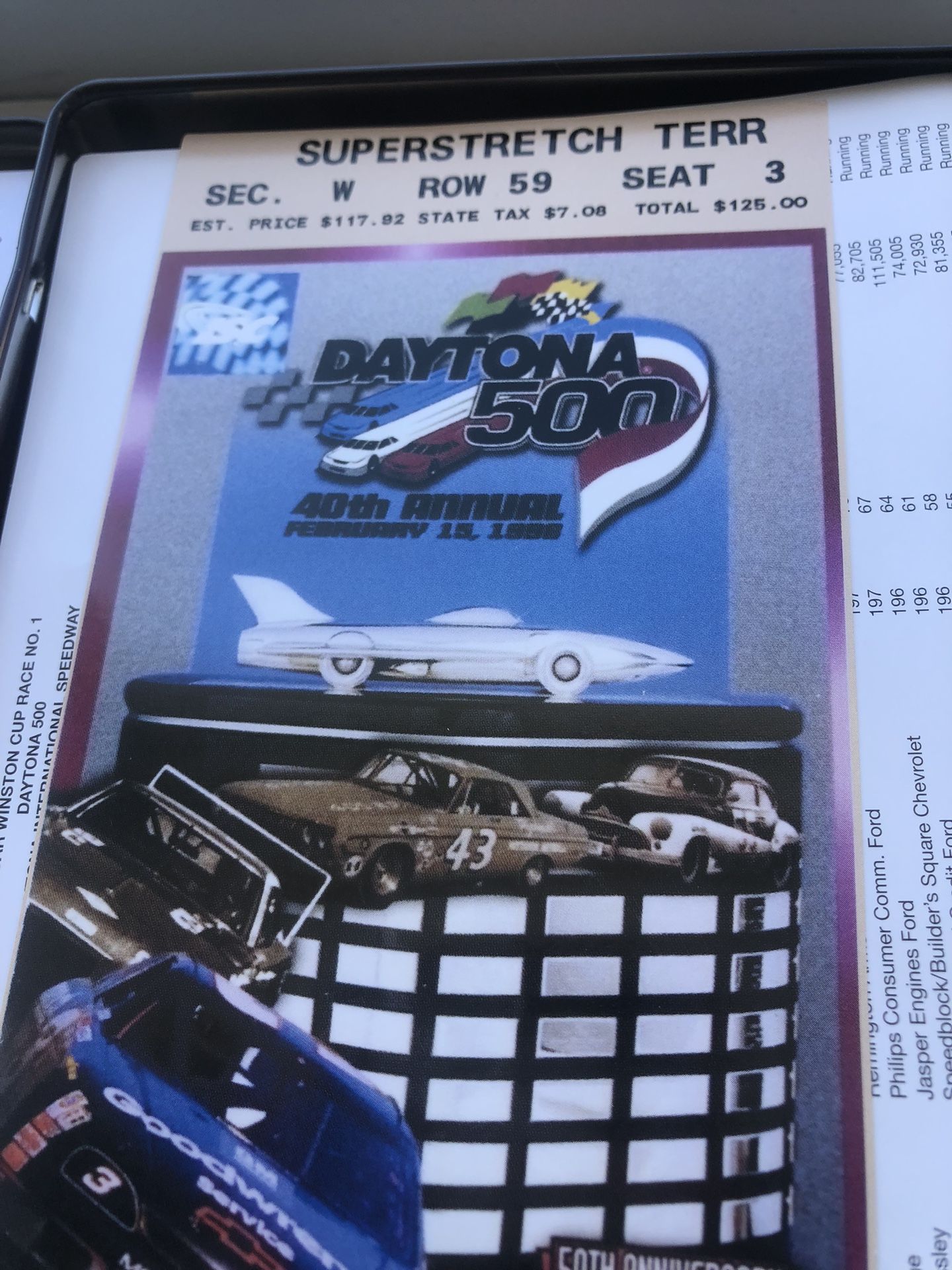 Daytona 500 Ticket  Ticket To Race And Movie Set All One Price 