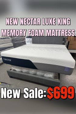 NEW NECTAR LUXE KING MEMORY FOAM MATTRESS