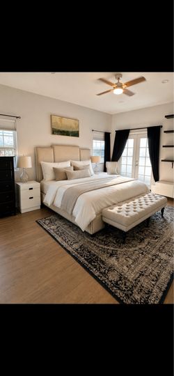 KING SIZE BED - FRAME AND BED