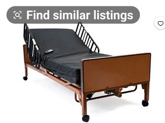 Electric hospital bed with remote